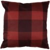 Clayre & Eef TX22 Funda de Cojín Rojo Marrón 45x45 cm