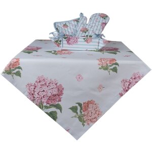 Clayre & Eef VTG44 Guante de horno Rosa 18x30 cm algodón estilo country