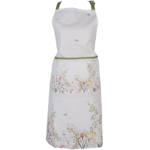 Clayre & Eef WFF41 Delantal de cocina Blanco, Verde...