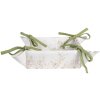 Clayre & Eef WFF47 Panera Blanco Botánico 35x35x8 cm Algodón