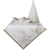 Clayre & Eef WFF48 Paño de cocina Blanco Verde Ø 80 cm