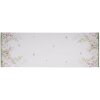 Clayre & Eef WFF64 Traves de Mesa Blanco Verde 50x140 cm Algodón Diseño Botánico