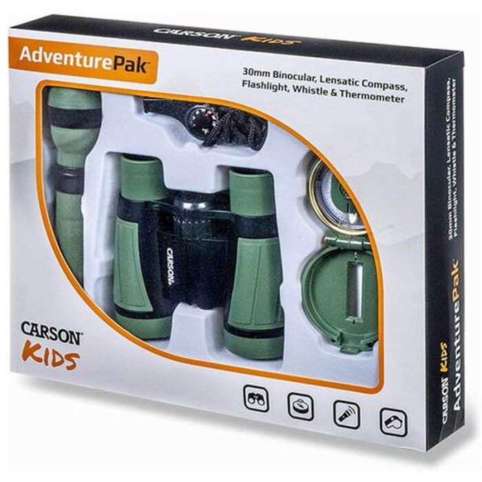 Carson Kids Outdoor AdventurePack con prismáticos, lupa, brújula, etc.