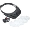 Carson MagniVisor Deluxe Serie PRO LED Lupa frontal con 4 lentes - Negro