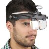 Carson MagniVisor Deluxe Serie PRO LED Lupa frontal con 4 lentes - Negro