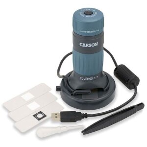 Microscopio digital USB Carson 86-457x Grabador 1600x1200 Pixel LED