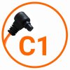 Miops cable de conexión de cámara Canon C1 Naranja