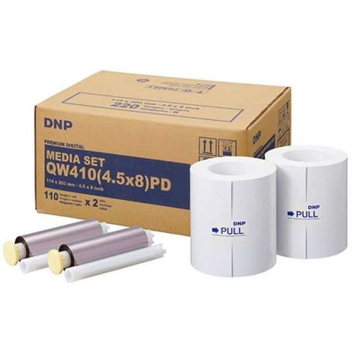 Papel DNP 220 imágenes Premium 11x20 para DP-QW410