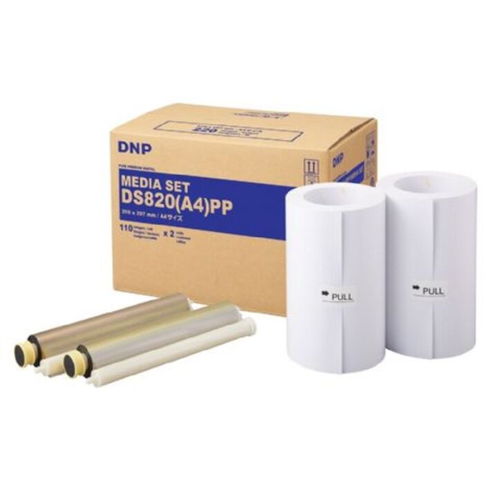 DNP Papel DMA4820 Premium 2 rollos 110 unid. A4 para DS820