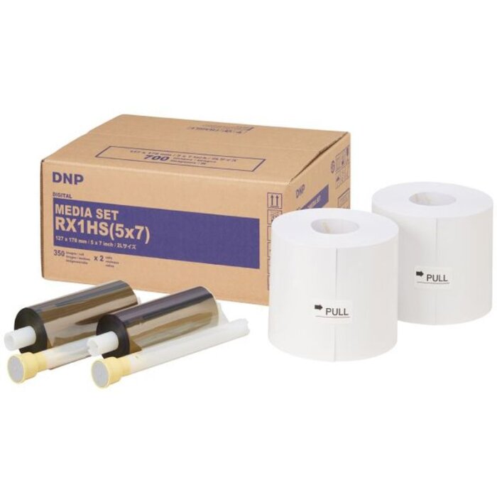 Papel DNP DSRX1HS-5X7 2 rollos 400 unidades 13x18 para DS-RX1HS
