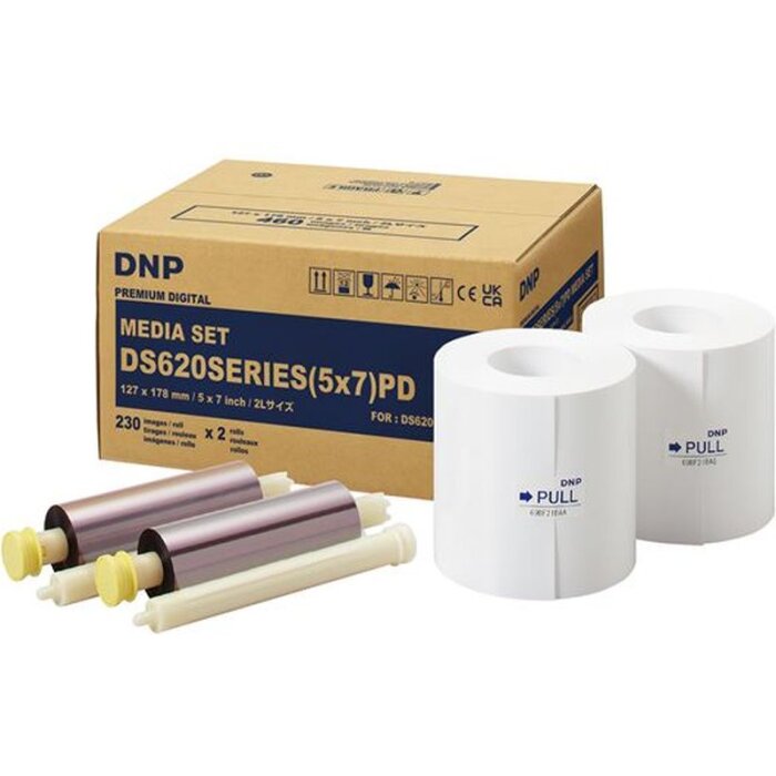 Papel DNP DM57620 2 rollos 230 unidades 13x18 para DS620
