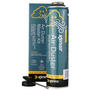 Bote de aire comprimido Kenro + cabezal de plástico 360 ml