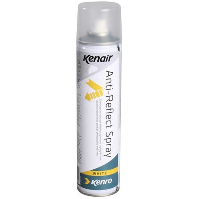 Kenro Spray Antirreflejos Mate para superficie blanca