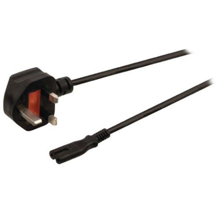 Cable de alimentación C7 de Falcon Eyes con adaptador para el Reino Unido 5 m