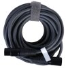 Cable XLR de 3 clavijas macho a hembra 10 m flexible gris oscuro