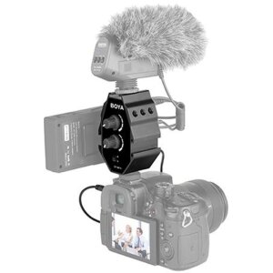 Boya BY-MP4 adaptador de audio para smartphone DSLR...