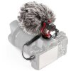 BOYA BY-MM1 Micrófono direccional compacto para smartphones DSLR PC Parabrisas de piel