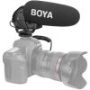 Boya BY-BM3031 Micrófono direccional de condensador negro con accesorios
