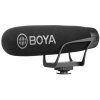 Micrófono direccional supercardioide Boya BY-BM2021 con soporte antivibratorio para cámara y smartphone