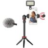 Boya BY-VG350 Set de vídeo universal para smartphone con micrófono y lámpara LED incluidos