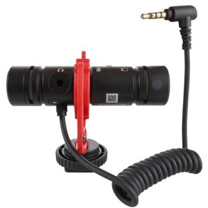 BOYA BY-MM1 Micrófono direccional profesional dual para smartphones DSLR tabletas Soporte Rycote
