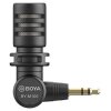 Boya BY-M110 Mini micrófono de condensador TRRS 3,5 mm Omnidireccional giratorio 180