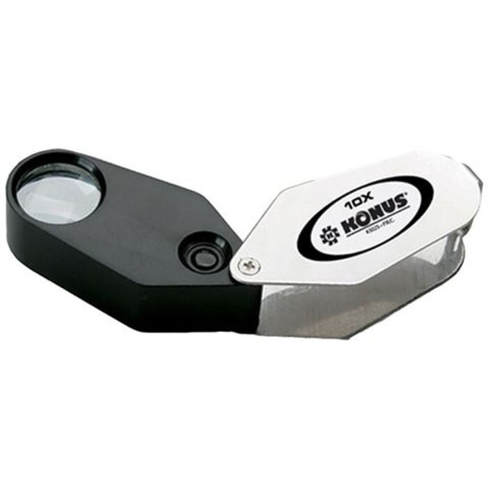 Lupa cónica Iluminación LED 10x Lupa de mano Lupa