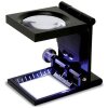 Cono contador de hilos 6x Luz LED Lupa Lupa Negra