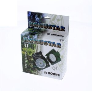 Brújula Konus Konustar-11 Verde Militar Orientación Exterior Resistente