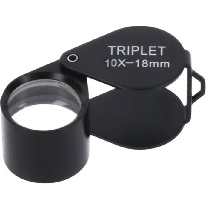 Lupa plegable Byomic triplex BYO-IT1018 10x18mm - Aumento preciso