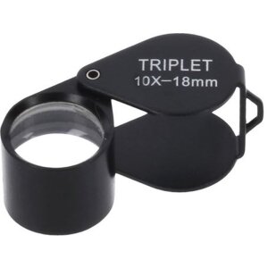 Lupa plegable Byomic triplex BYO-IT1018 10x18mm - Aumento...