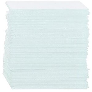 Byomic cubreobjetos 18x18mm 100pcs Transparente Microscopio accesorios