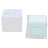 Byomic cubreobjetos 18x18mm 100pcs Transparente Microscopio accesorios