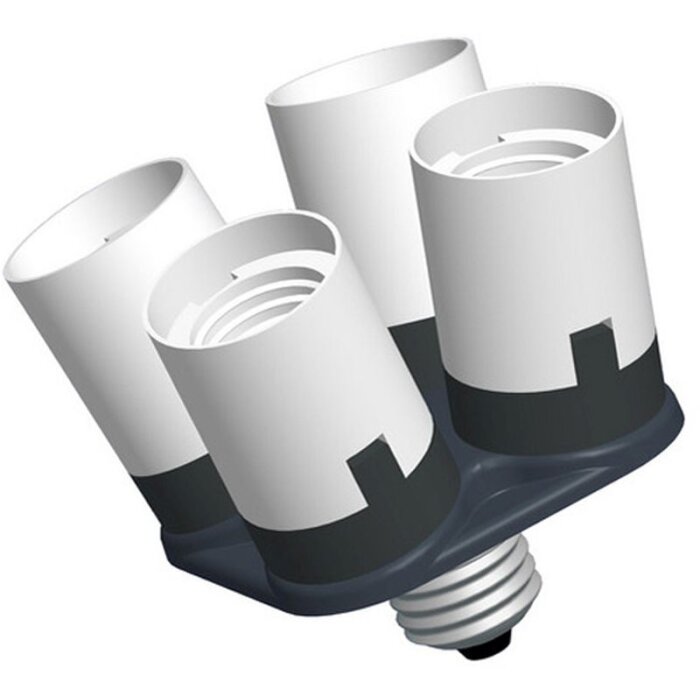 Portalámparas Falcon Eyes AD-4E27 Portalámparas de 1 a 4 lámparas