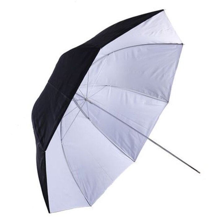 Paraguas reflectante Falcon Eyes UR-32WB blanco-negro 80 cm