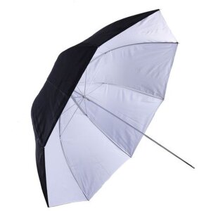 Paraguas reflectante Falcon Eyes UR-32WB blanco-negro 80 cm