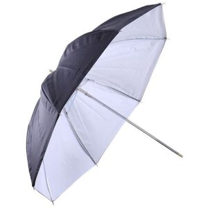 Paraguas reflectante Falcon Eyes UR-60WB blanco-negro 152 cm