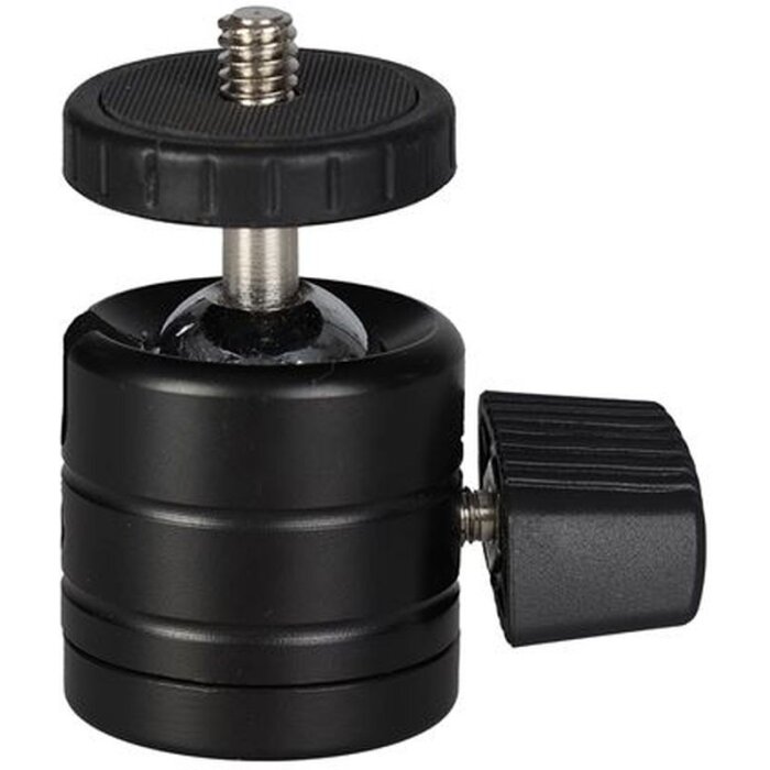 Mini Cabeza de Bola Falcon Eyes Negra MPH-2 Rosca 1/4" y 3/8