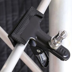 Abrazadera Falcon Eyes CL-CLIP con adaptador de espiga 76 mm de ancho hasta 40 mm de grosor