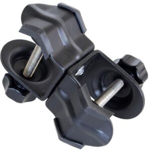 Pinza para tubos Falcon Eyes CLD-35 para 2 tubos de 35 mm de grosor máx. Cubierta de goma