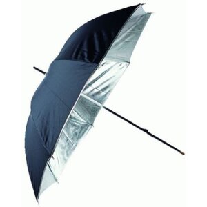 Linkstar paraguas réflex PUR-84SB plata-negro 100 cm