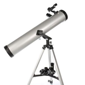 Telescopio reflector básico Byomic 76-700 plateado...