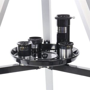 Telescopio reflector básico Byomic 76-700 plateado con estuche