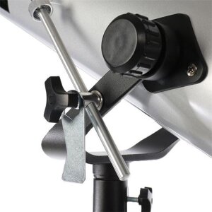 Telescopio reflector básico Byomic 76-700 plateado con estuche