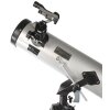 Telescopio reflector básico Byomic 76-700 plateado con estuche