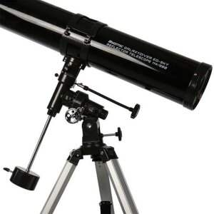 Telescopio reflector Byomic G 114-900 EQ-SKY Astronomía Principiante Negro