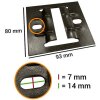 Placa de montaje Falcon Eyes 3330C 8x9,2cm 4 uds. para B-3030C