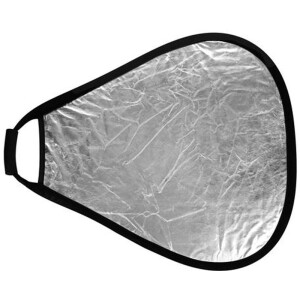 StudioKing Reflector CRGGS60 Oro Plata con mango 60 cm