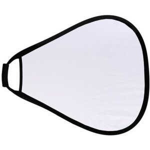 StudioKing Reflector CRGSW60 Blanco plateado con mango 60 cm