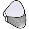 StudioKing Reflector CRGSW60 Blanco plateado con mango 60 cm